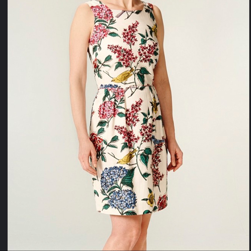 Boden | Kiera Floral Bird Print Dress